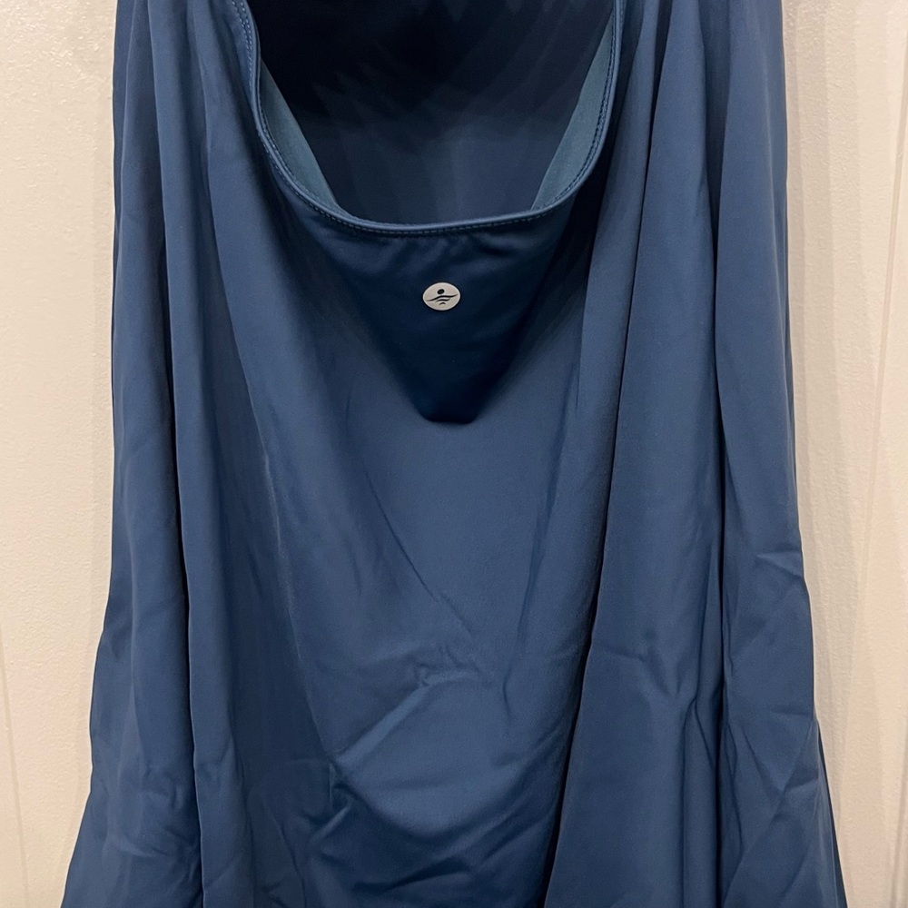 HALARA Backless meridian blue Dress size medium NWT - Picture 15 of 16